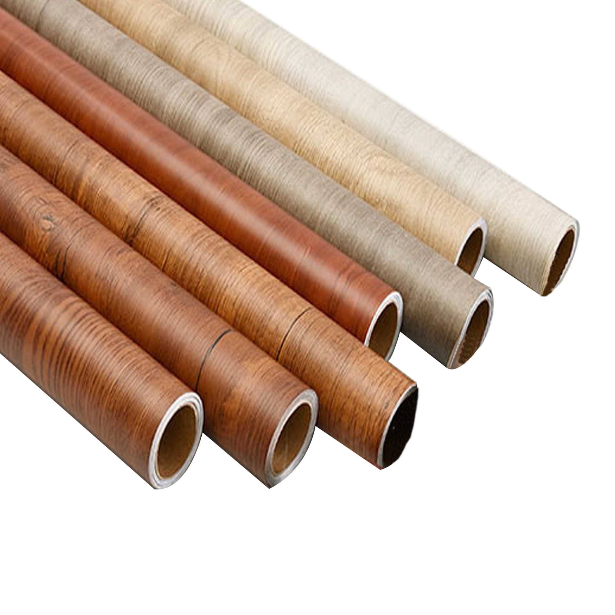 PVC Decor Films Self Adhesive Wood Grain Decorative Films For Furniture Wall Decor Wallpaper Factory Wholesale