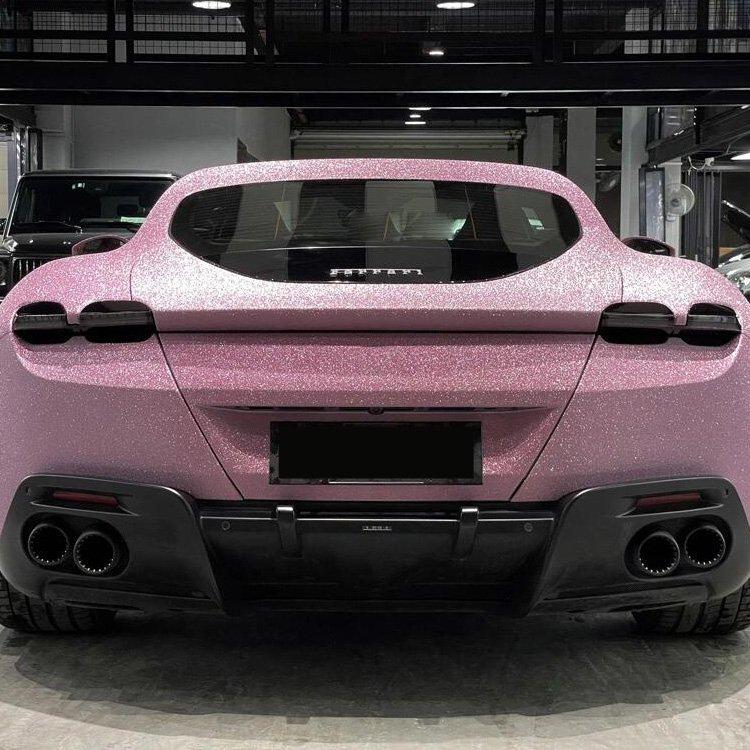 Super Diamond Pink protective film for car livery wrap vehicle wrap waves vinyl pink car wrap