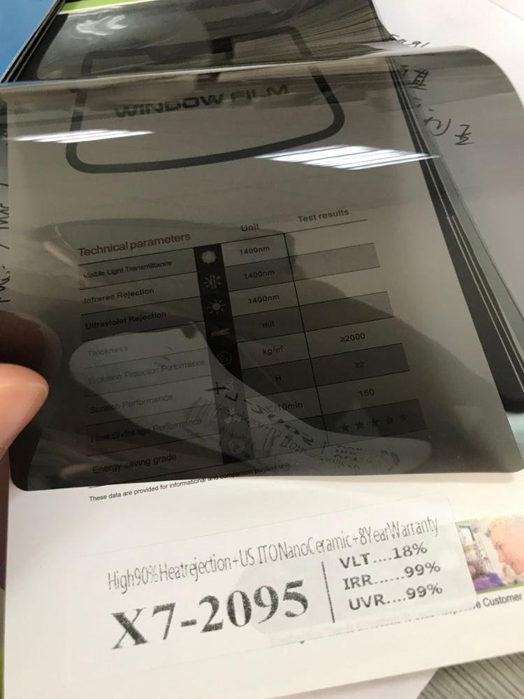 Sun Heat Control Ceramic Solar Car Window Tint Film v Solrex cheap 2 Ply Auto Tint Film 5% 30% 70% 80% VLT