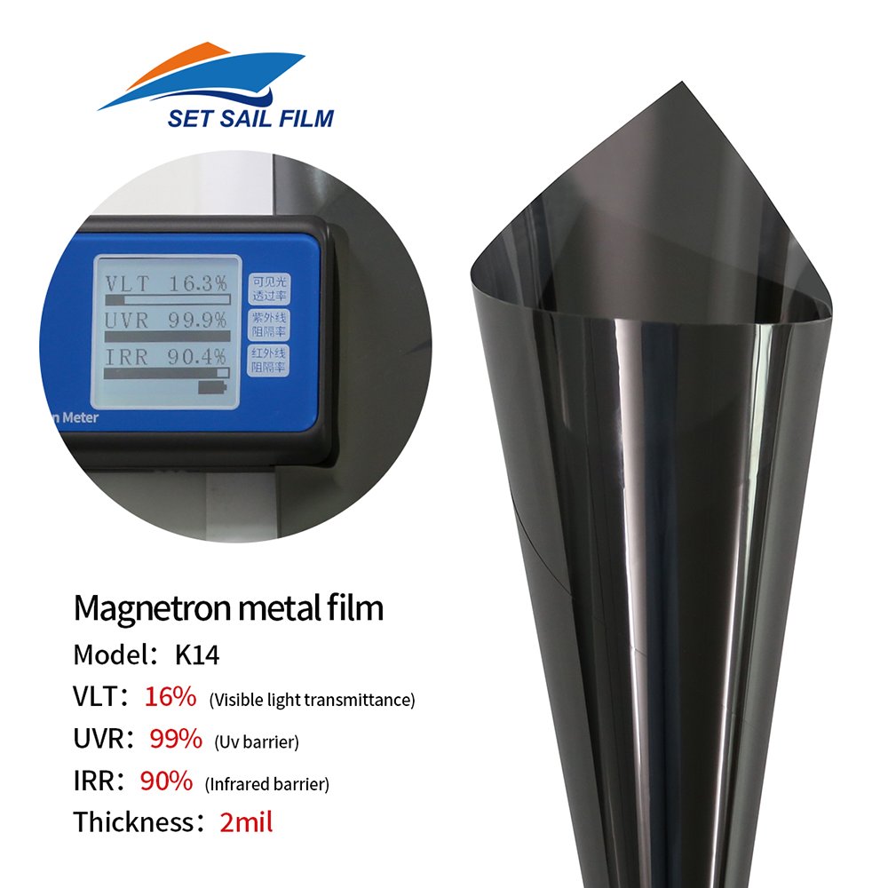 K14 Free Sample Nano Ceramic Tint Mirror Reflection Decorative Films Solar Tint Film For Automotive Window Film