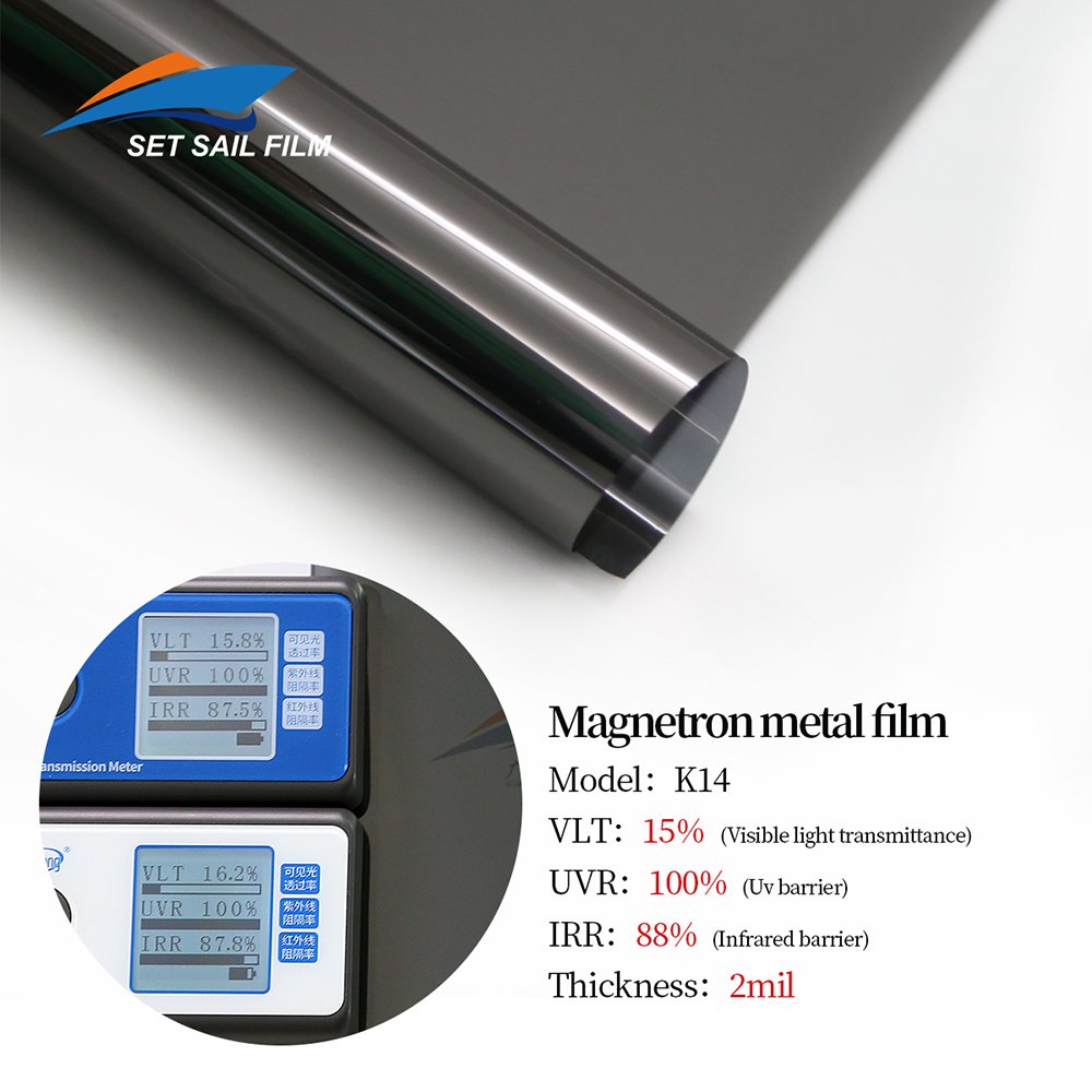 K14 Free Sample Nano Ceramic Tint Mirror Reflection Decorative Films Solar Tint Film For Automotive Window Film