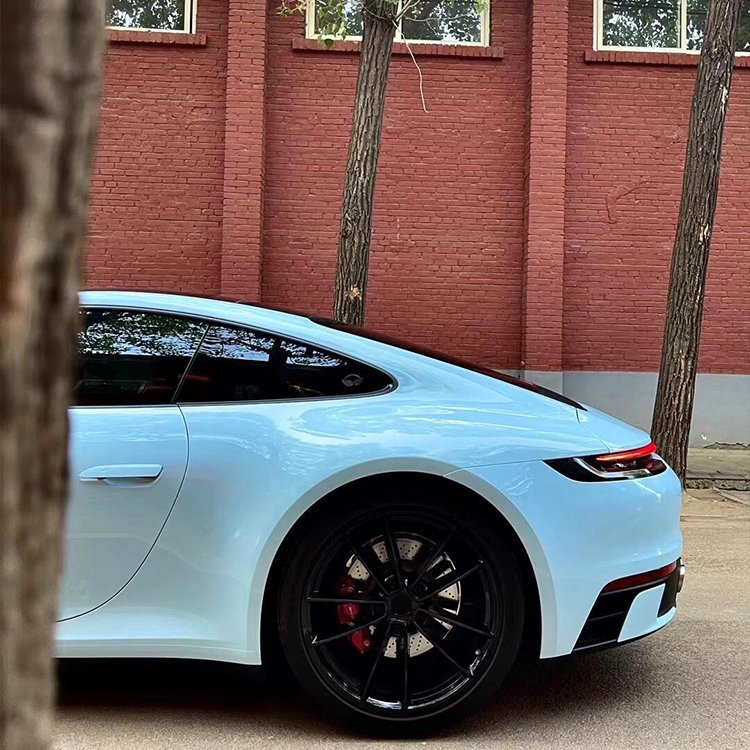 Glossy Crystal Ice Blue Benz original blue Car Wrap Vinyl Car Body Stickers Film Color Change For Vehicle Car Wrapping