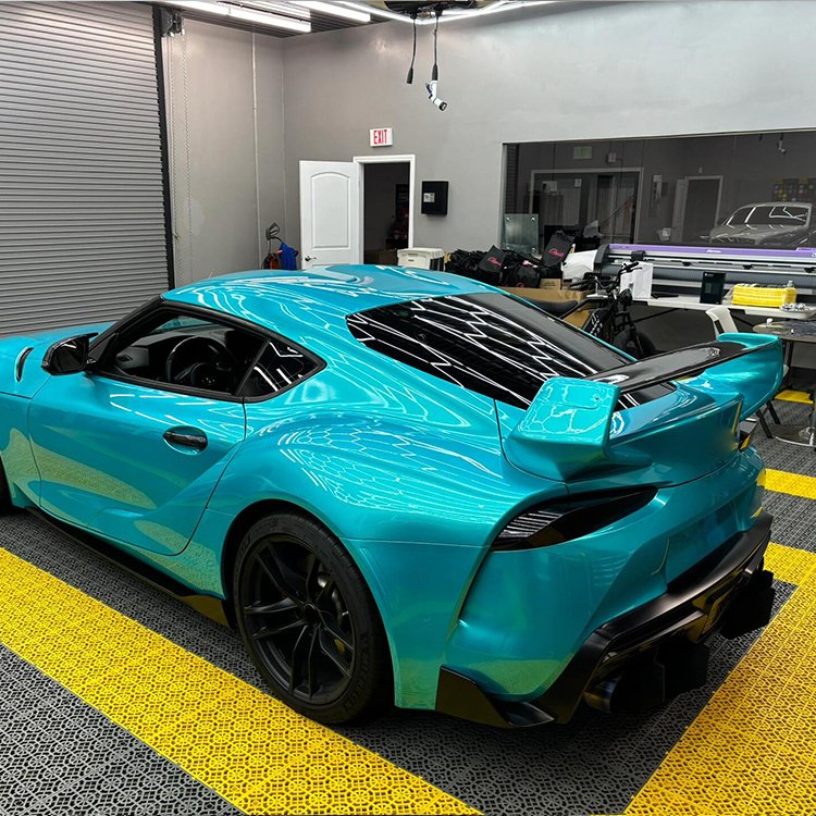 Metal Paint Lake Blue Best-selling blue Car Wrap Vinyl Car Body Stickers Film Color Change For Vehicle Car Wrapping