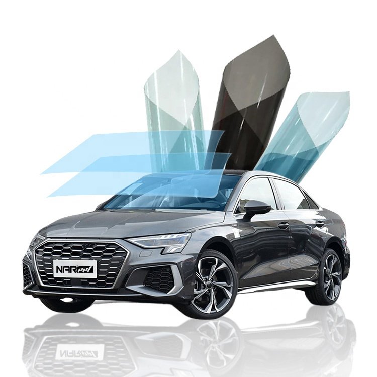 Film Car Stickers Automotive Tinting Window Glass Removable Light Black Pvc Hard Carton Electric Tint Film For Car Window