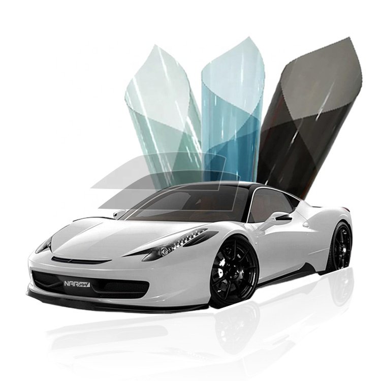 Film Car Stickers Automotive Tinting Window Glass Removable Light Black Pvc Hard Carton Electric Tint Film For Car Window