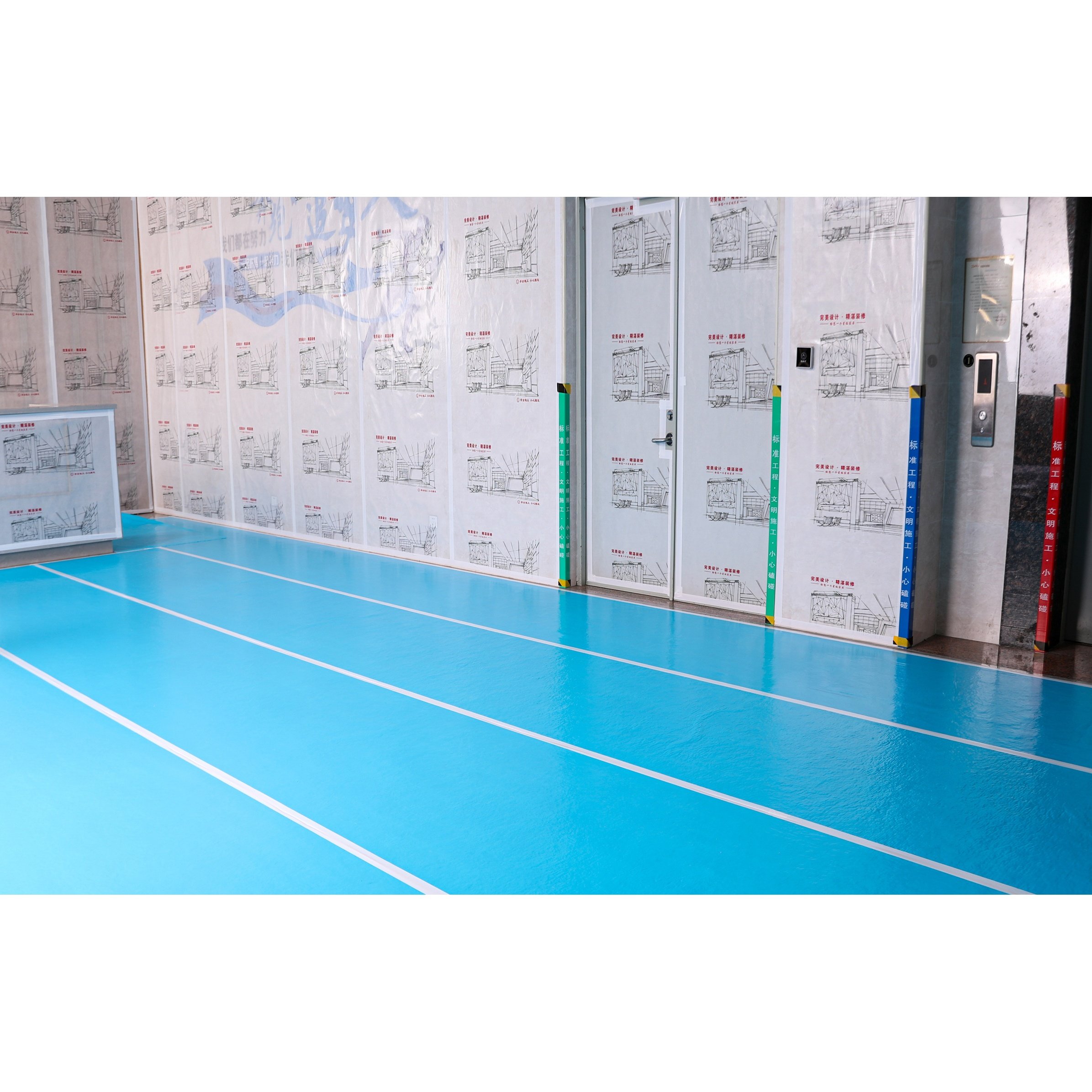 Customized printing logo company home renovation use Decoration waterproof film protective film