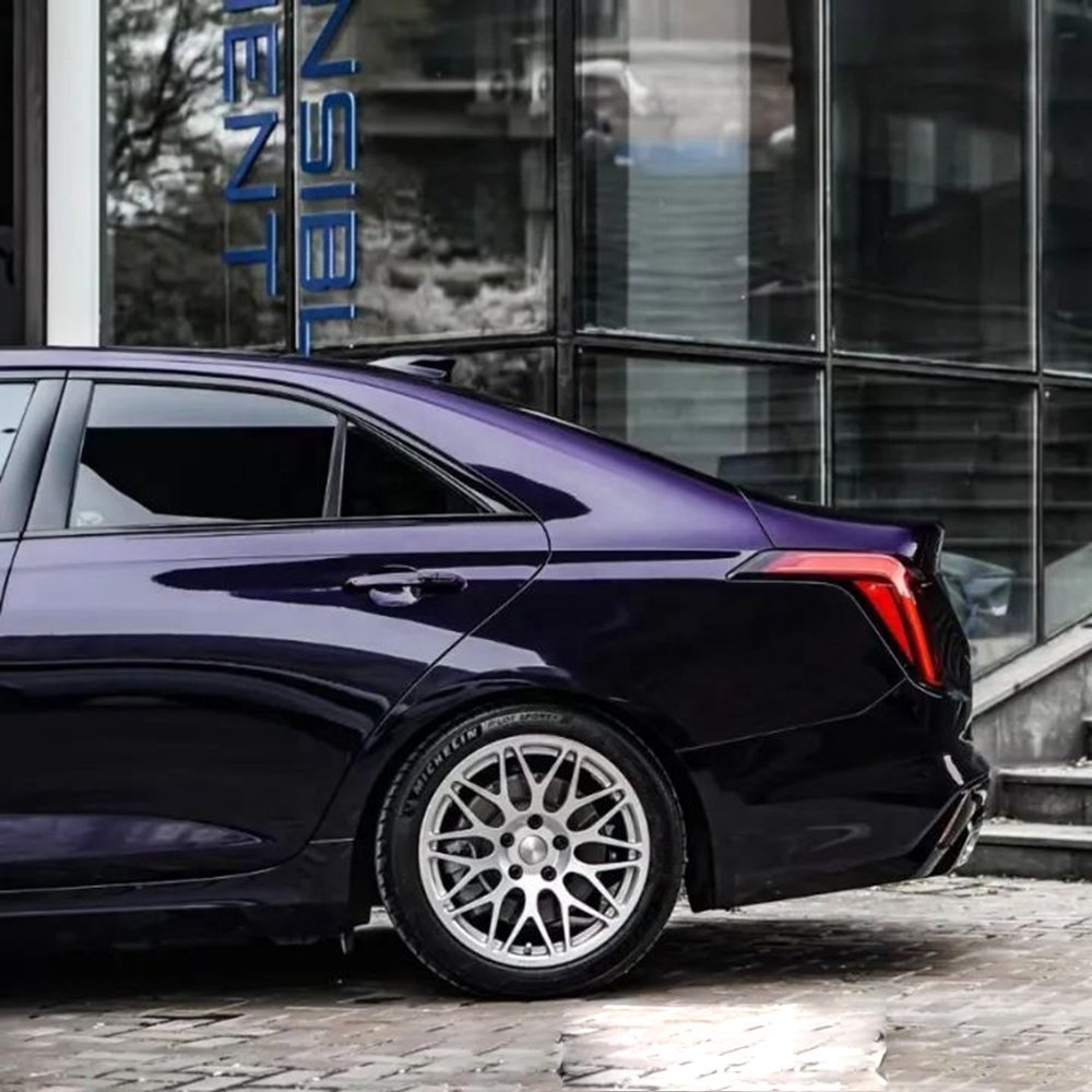 WRAPMASTER 1.52*18m PET Ghost Midnight Purple Auto Full Body Sticker Car Wrap Vinyl
