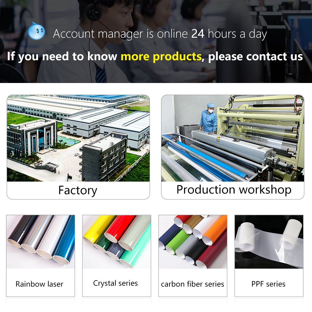 CARLAS Crystal Car Accessories Sticker PET Material Roll for Body Anti-Scratch and UV Proof Vinyl Wrap Car Film