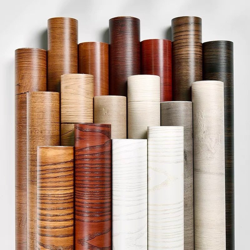 hot selling Thick waterproof wood grain sticker wallpaper household Furniture renovation Decorative Films
