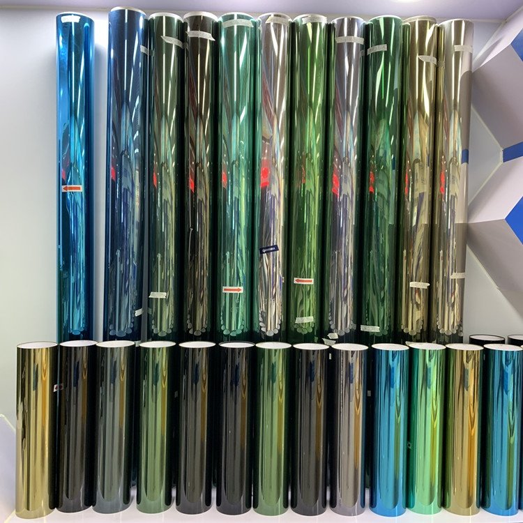 Self adhesive building glass film residential window tinting building window insulation solar film silver decorative film