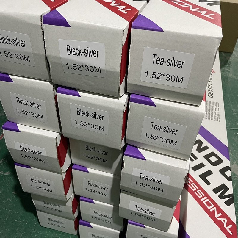 Self adhesive building glass film residential window tinting building window insulation solar film silver decorative film