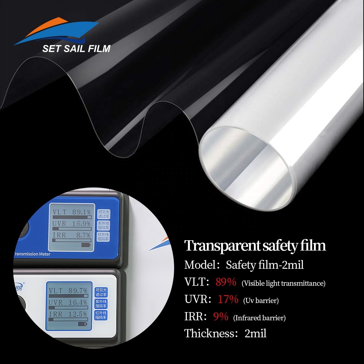 Customized factory 2mil window tint film for home,protective film for Building Tint Film,security film building glass film