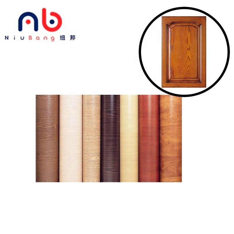 Professional Design Printing Embossed Wallpaper Grain Pvc Decorative Film indoor PVC films