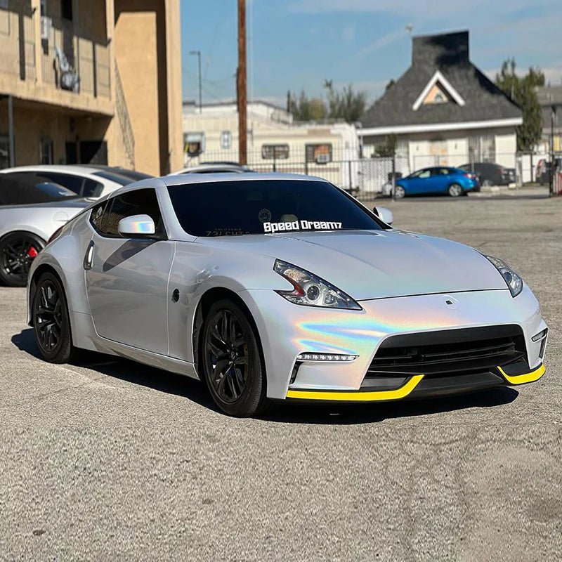 Rainbow Majestic White Vinyl Wrap car wrap vinyl color OEM Factory price decorative films color-changing car tpu film