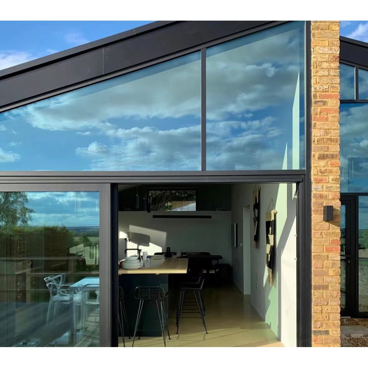 Privacy Film Heat Control Reflective Glass Covering Anti UV Solar One Way Mirror Static Cling House Window Tinting Films