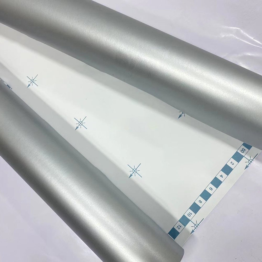 ICE FILM SILVER Vinyl Film for Full Car Accessories Exterior Styling Automobile Matte Wrap Design 6x60-inch