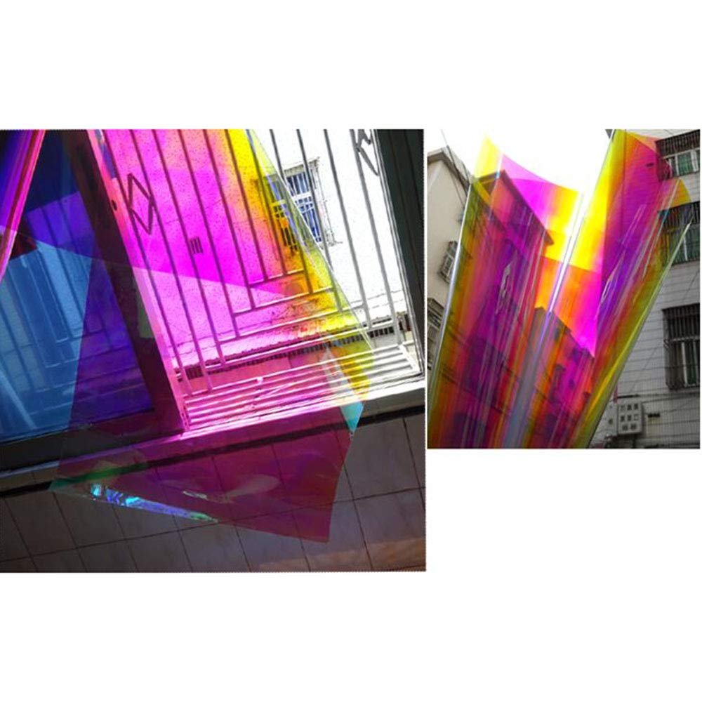PET Purple Plastic Metalized Rainbow Window Film/Irridescent Film