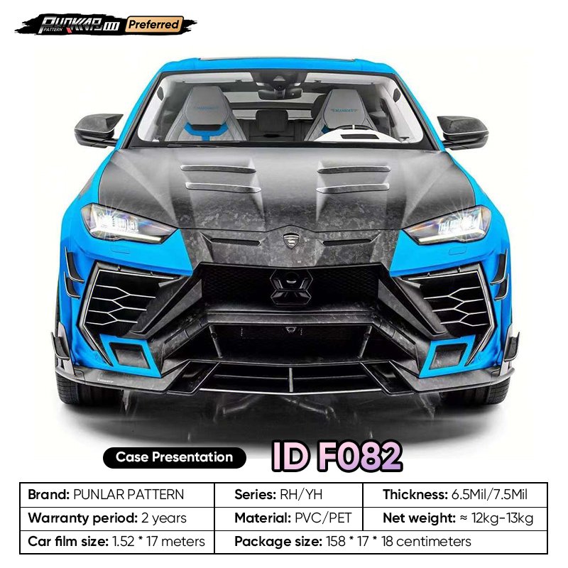 Customizable OEM Matte carbon fiber pattern Car Wrap Vinyl PET High-Gloss PVC Film Car Stickers Waterproof Color-Changing Film
