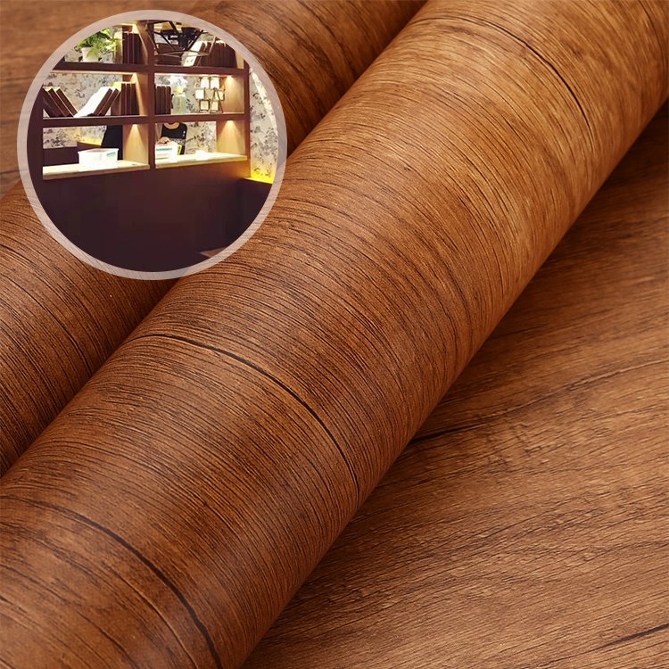Texture Laminate Kitchen Cabinet Self Adhesive Furniture Vinyl Wood Grain PVC Film