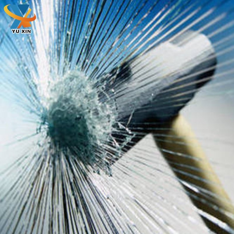 YuXin 1.52*30m Free sample 8mil high quality car glass explosion proof window safety security film