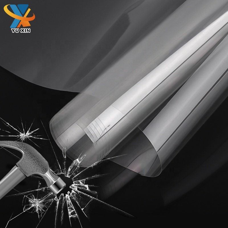 YuXin 1.52*30m Free sample 8mil high quality car glass explosion proof window safety security film