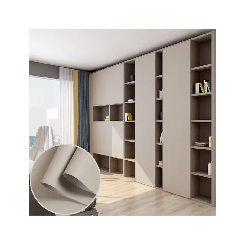 2024 Popular wood grain pvc sheet pvc film for vacuum pressing kitchen cabinet door covered laminated pvc foil