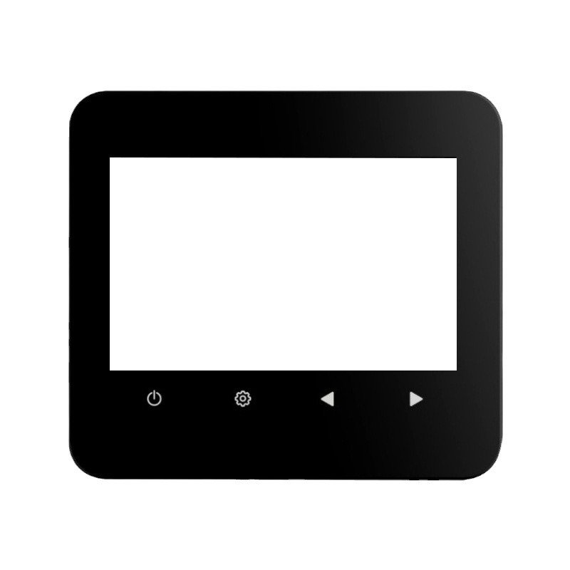 Air conditioning display anti-scratch glass lens semi-transparent window tempered glass