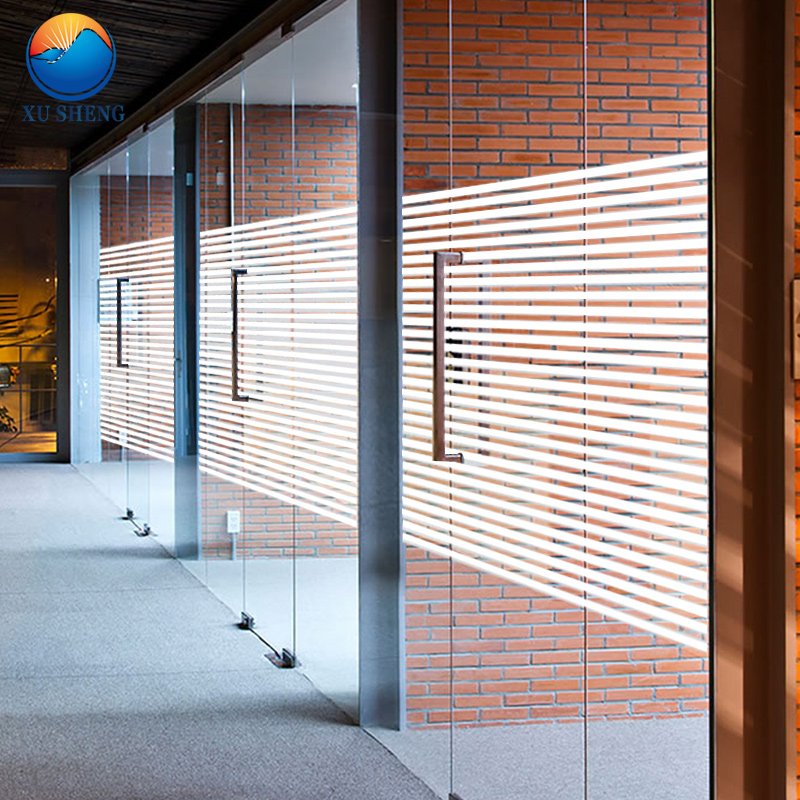 1.52*30m Customized stripe design Office decoration stripe glass sticker frosted decorative window film