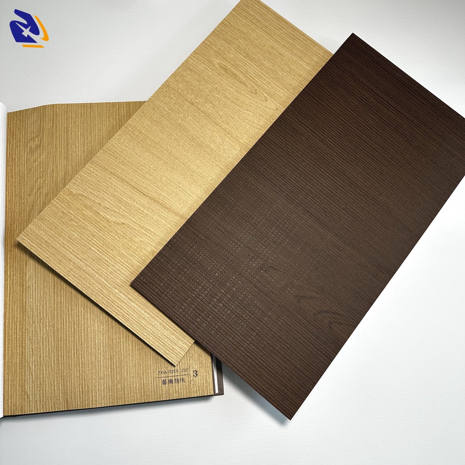2024 Vine Woven Walnut Wood Grain PVC Lamination Film Embossed Interior Hotel Wall Decor Film for Furniture Used Wall Decoration