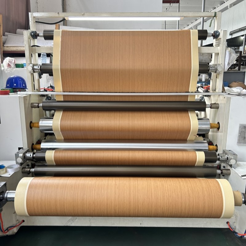 Wooden Texture PVC Decorative Film Indoor Living-Room Cupboard Wood Color Printing Calendating Membrane Film PVC for Furniture