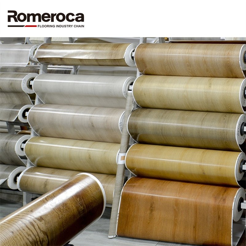 Newest design pvc film furniture decorative films wood grain pvc film for SPC Flooring