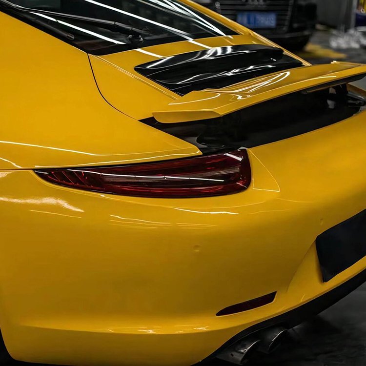 Glossy Crystal Sunflower Yellow Car Wrap Vinyl Car Body Stickers Film Color Change For Vehicle Car Wrapping
