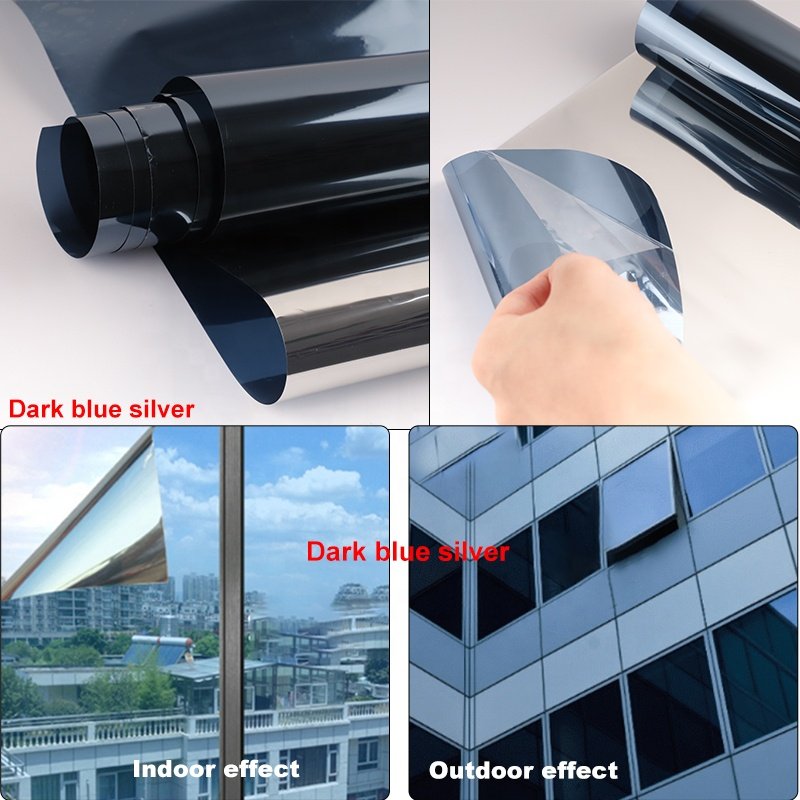 Window Film Manufacturer One Way Vision Privacy Protection Building Window Decor Stickers Foil Tinted Reflective Solar Film