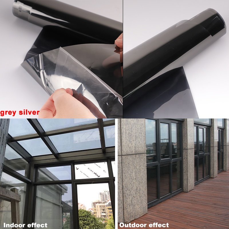 Window Film Manufacturer One Way Vision Privacy Protection Building Window Decor Stickers Foil Tinted Reflective Solar Film