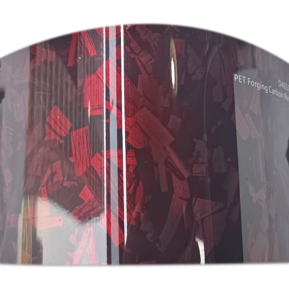 WRAPMASTER 1.52*18m PET 3D Super Gloss Forged Carbon Red Car Wrap Vinyl Sticker Car Films Vinyl Wrap Car