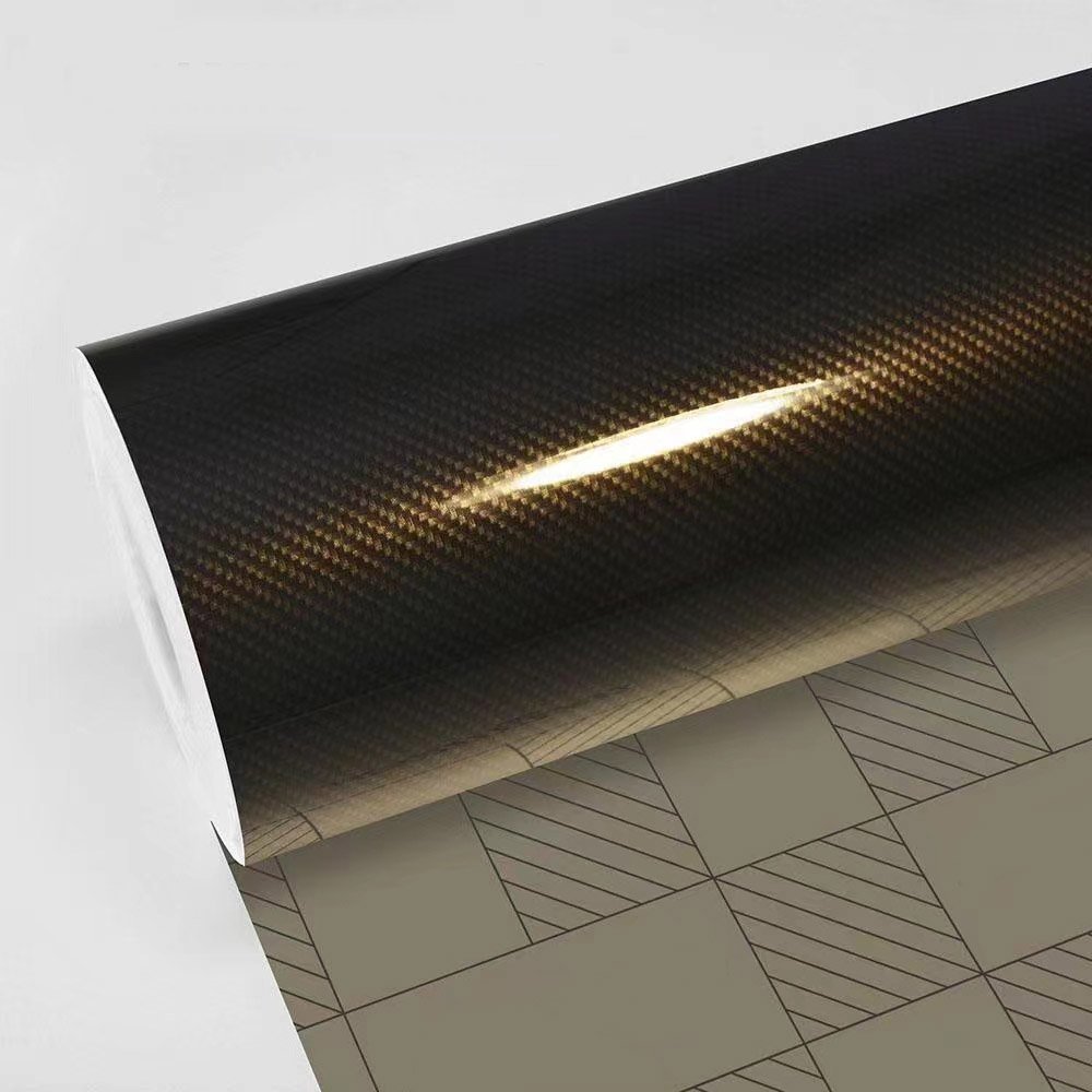 1.52*12m Decorative films PVC Glossy Silver Carbon Forged Vinyl Wrap Film Car Stickers Matt Carbon Fiber Silver Vinyl Film