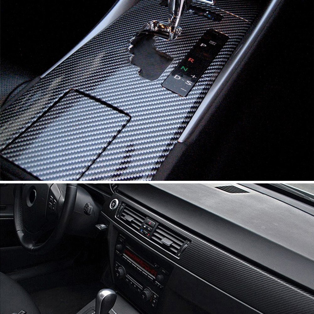 1.52*12m Decorative films PVC Glossy Silver Carbon Forged Vinyl Wrap Film Car Stickers Matt Carbon Fiber Silver Vinyl Film