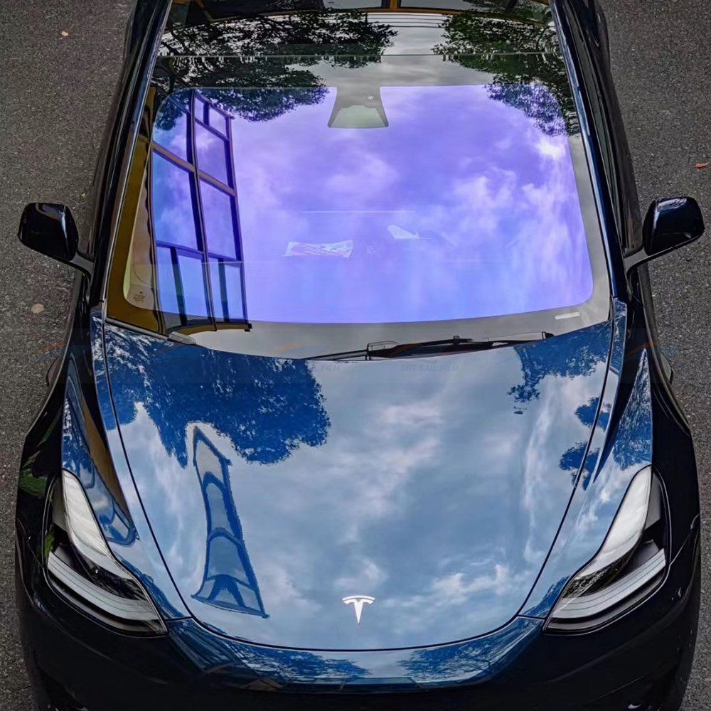 Customized Factory Automotive Chameleon Window Film 99% Protection Nano Ceramic Tint Solar Window Film For Car Window Glass