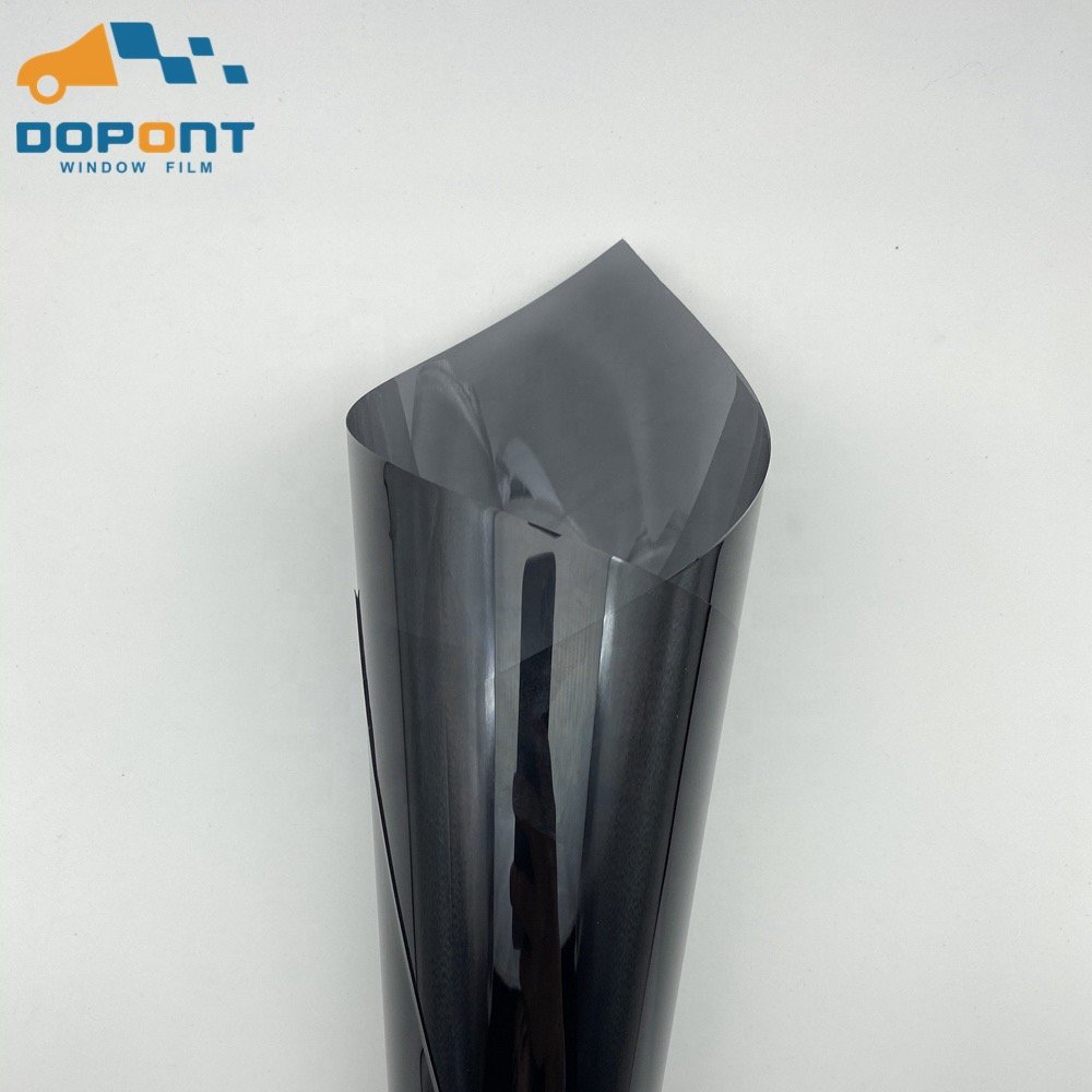 1.52*30m PET Material 11mil Black Glass Protection Tint Film Self-adhesive Safety and Security Film For Building Car Glasses