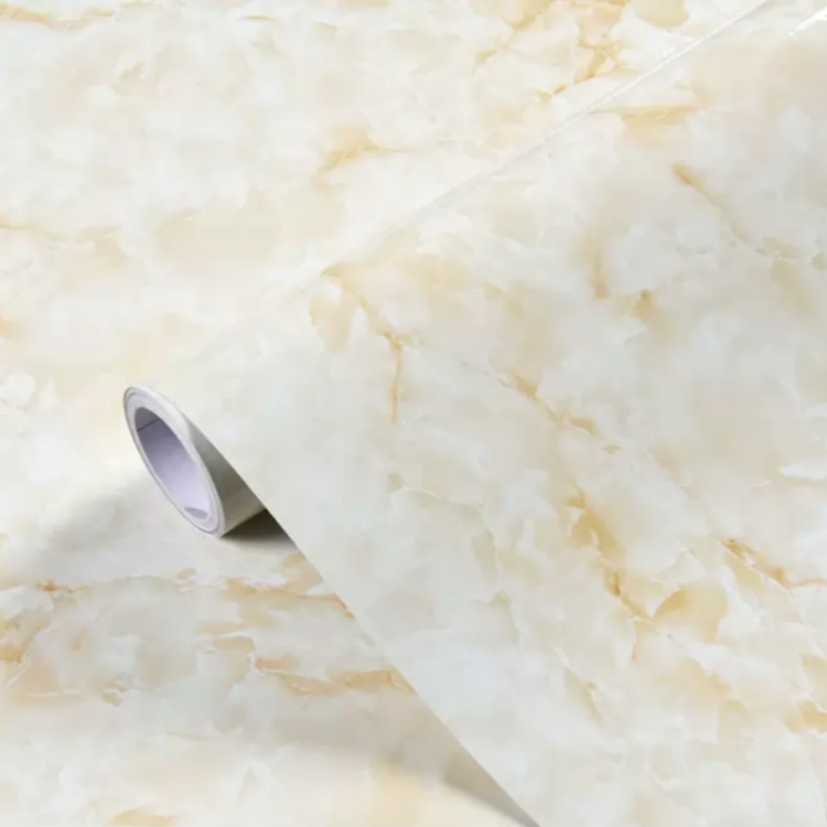 Home decorative desk wall paper decoration pvc marble film for Kitchen Cabinet adhesive pvc marble film