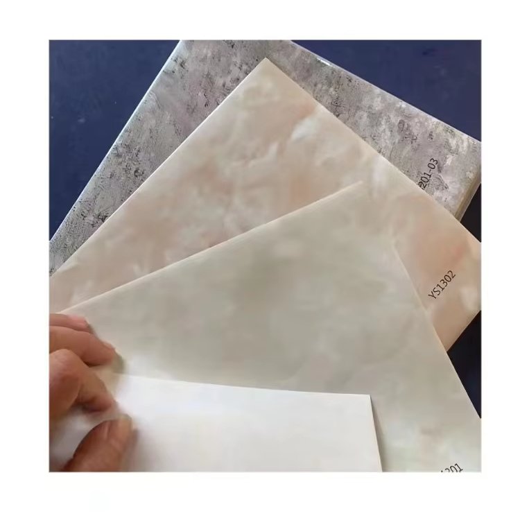 2022 PVC Stone Design High Glossy Series Marble Grain PVC Decorative Film For Hot Press Wall Decor Vacuum Film