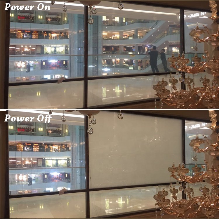 Pdlc Window Film Electric Curtain Dimming Film Smart Blind Electric Glass Tint Foil Pdlc Film In Roll Switchable Privacy Window