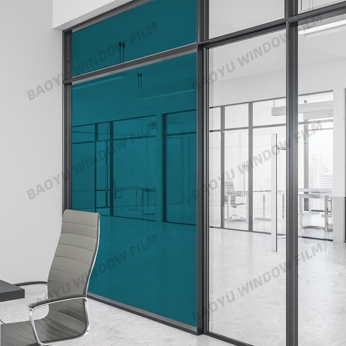 colorful decoration transparent color film Lotus leaf green Decorative film Beautiful Home Office