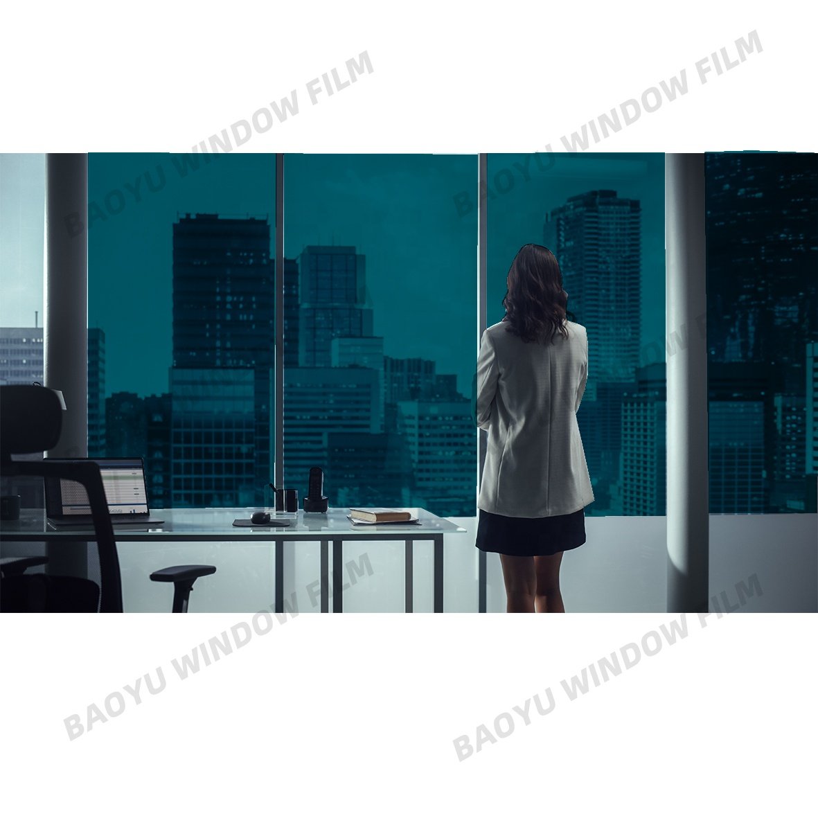 colorful decoration transparent color film Lotus leaf green Decorative film Beautiful Home Office