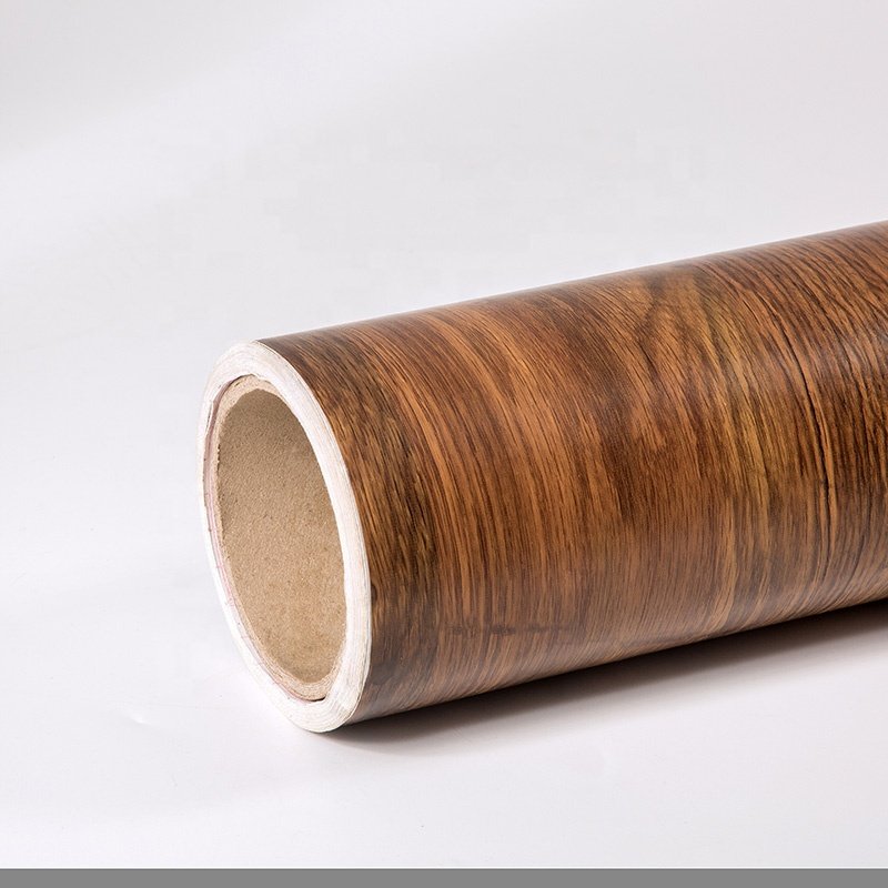 wood grain pvc self adhesive foil vinyl decorative film
