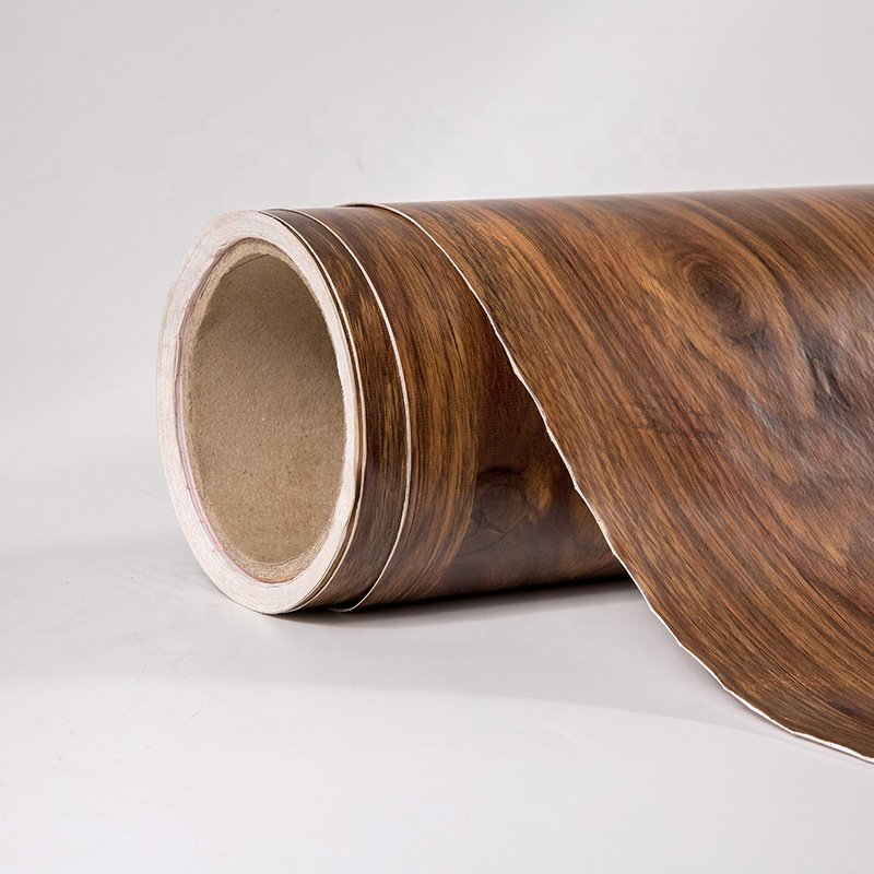 wood grain pvc self adhesive foil vinyl decorative film