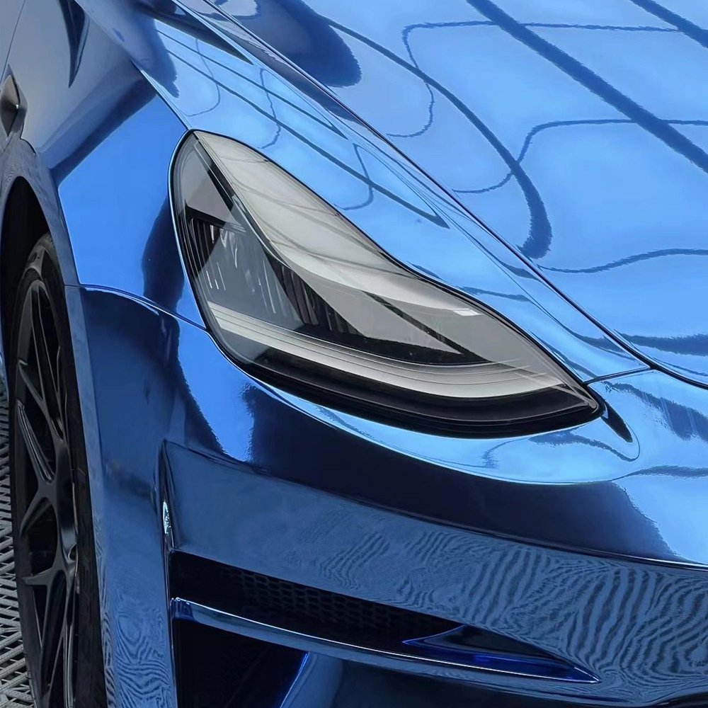 Full Body Mirror Dark Grey Car Wrapping Chrome Vinyl Blue Silver Tungsten Car Wrap Tint Decorative Film