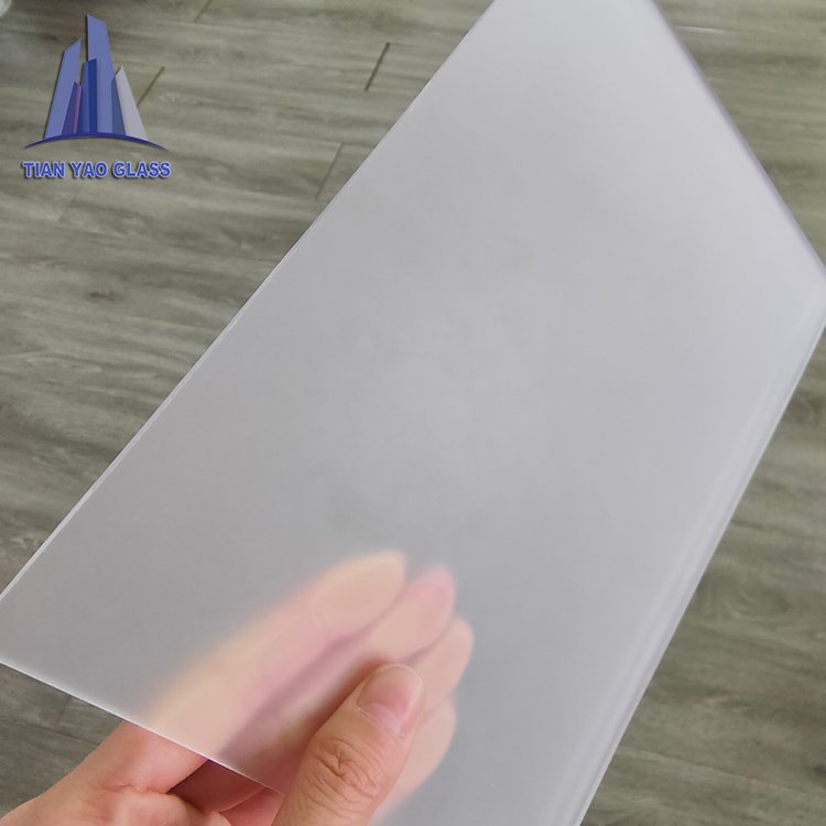 China glass factory direct purchase Frosted Glass of Bathroom Partition for privacy protector and decoration glass