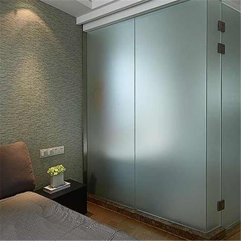 China glass factory direct purchase Frosted Glass of Bathroom Partition for privacy protector and decoration glass