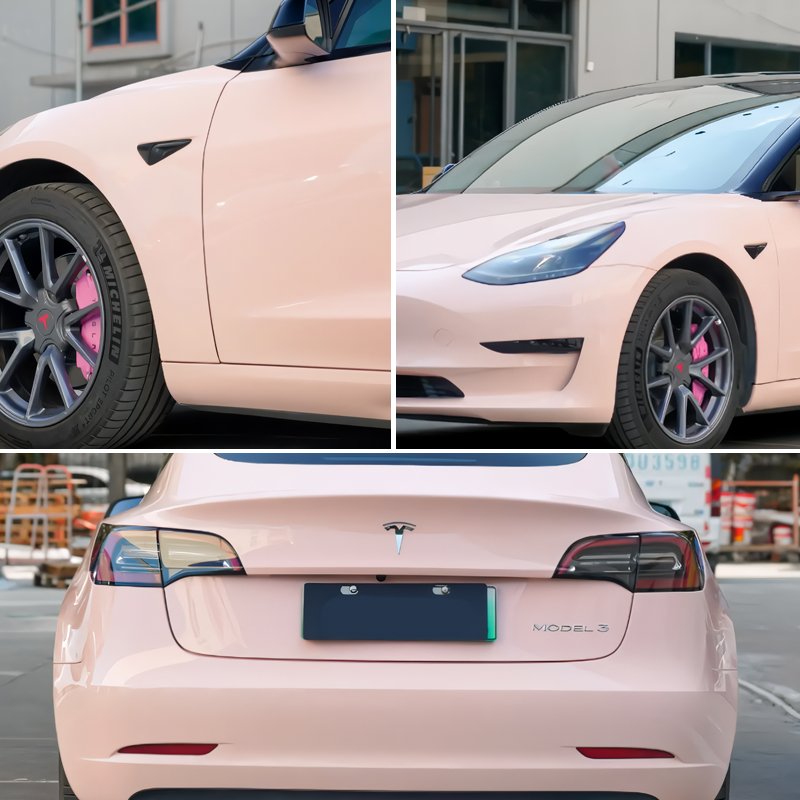 Wholesale Self-Adhesive Star Shaped TPU Roll Film Color-Changing Car Wrap for Vehicle Body Shell Pink Self-Repairing Car Wrap